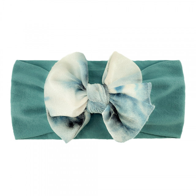 Bentita lata cu fundita din catifea (marime disponibila: 0-12 luni, culoare: