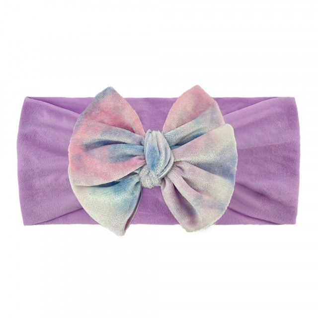 Bentita lata cu fundita din catifea (marime disponibila: 0-12 luni, culoare: