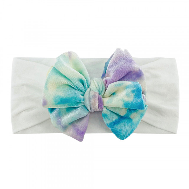 Bentita lata cu fundita din catifea (marime disponibila: 0-12 luni, culoare: