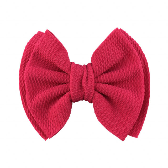 Clama pentru fetite - fundita (culoare: roz ciclamen)