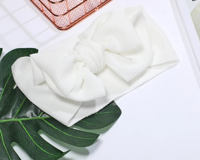 Bentita lata cu funda in diverse culori (marime disponibila: 6-12 luni (marimea