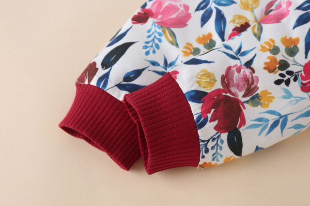 Compleu visiniu pentru fetite - i got it from my mama (marime disponibila: 9-12