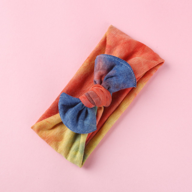 Bentita lata multicolora pentru fetite (marime disponibila: 0-12 luni, model: 4)