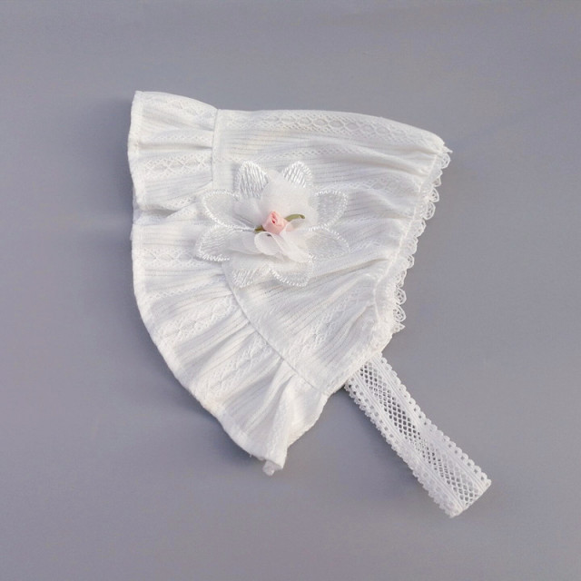 Bentita tip boneta - roses (culoare: roz, marime disponibila: 0-12 luni)