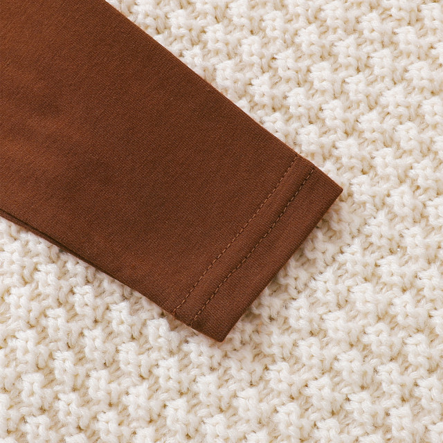 Compleu alb cu maro - sassy (marime disponibila: 12-18 luni (marimea 21