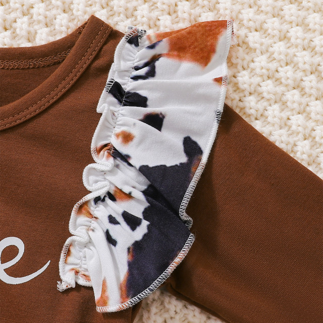 Compleu alb cu maro - sassy (marime disponibila: 12-18 luni (marimea 21