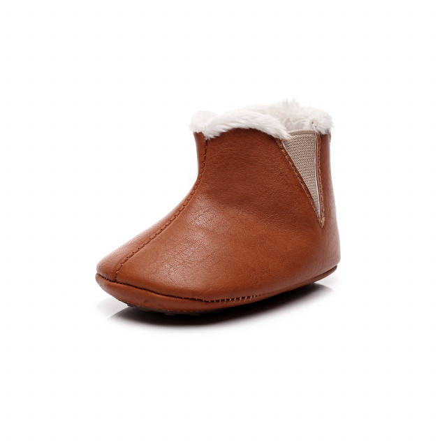 Cizmulite maro imblanite pentru bebelusi - simply (marime disponibila: 3-6 luni