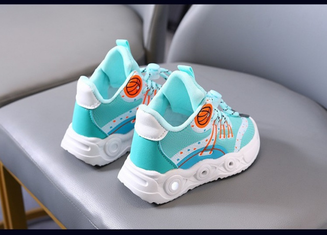 Adidasi turcoaz cu luminite - baseball (marime disponibila: marimea 30)