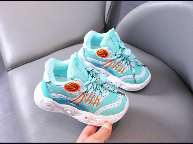 Adidasi turcoaz cu luminite - baseball (marime disponibila: marimea 30)