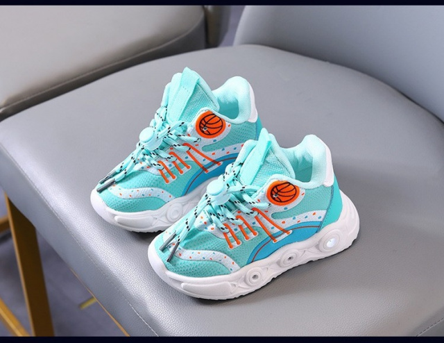 Adidasi turcoaz cu luminite - baseball (marime disponibila: marimea 30)