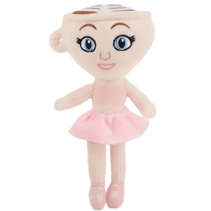 Set jucarie cappuccino assassino plus 28 cm si jucarie plus ballerina cappuccina 28 cm – personaj anime, moale, roz