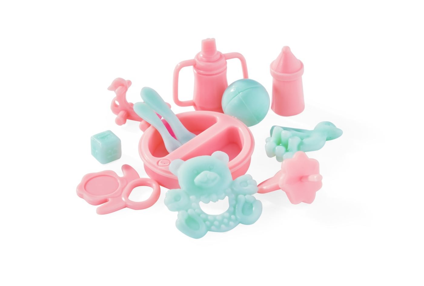 Papusa steffi cu bebelus, masinuta premergator si accesorii