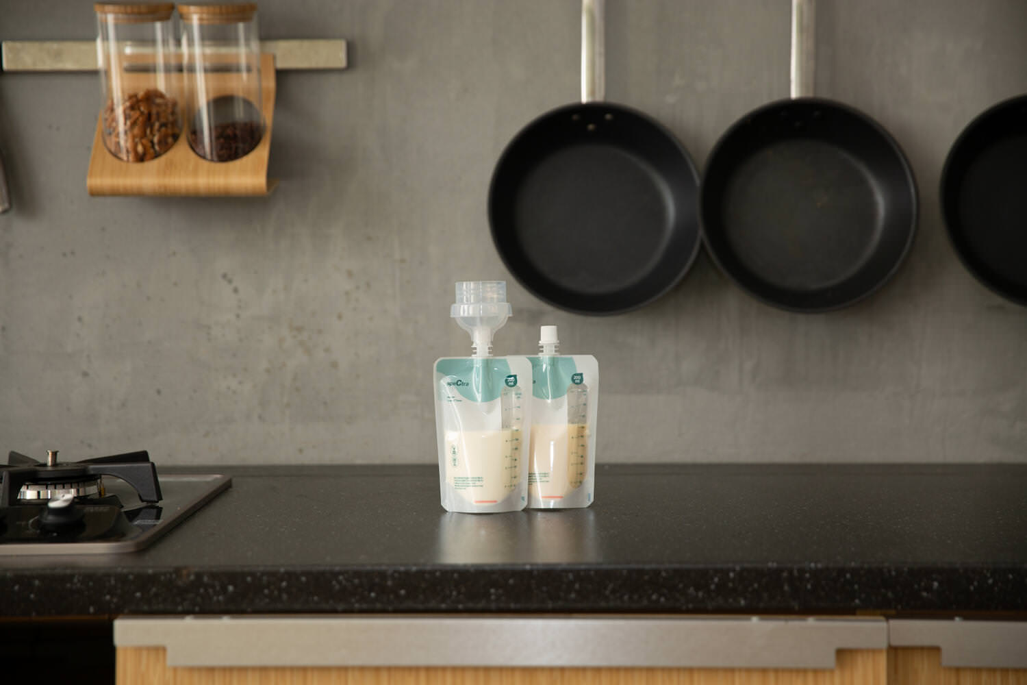 Pungi colectare lapte cu conectare directa (10 pungi, conector inclus) spectra