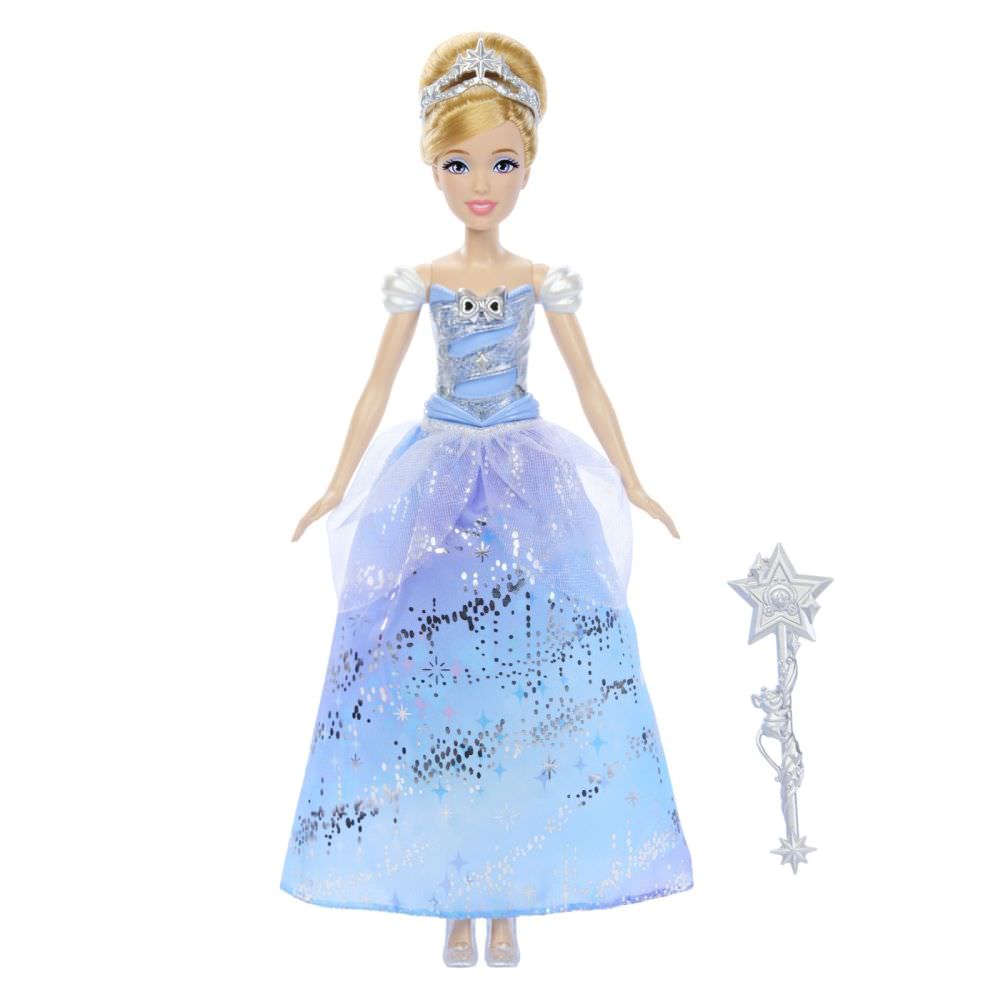 Papusa disney princess cenusareasa interactiva cu rochie luminoasa