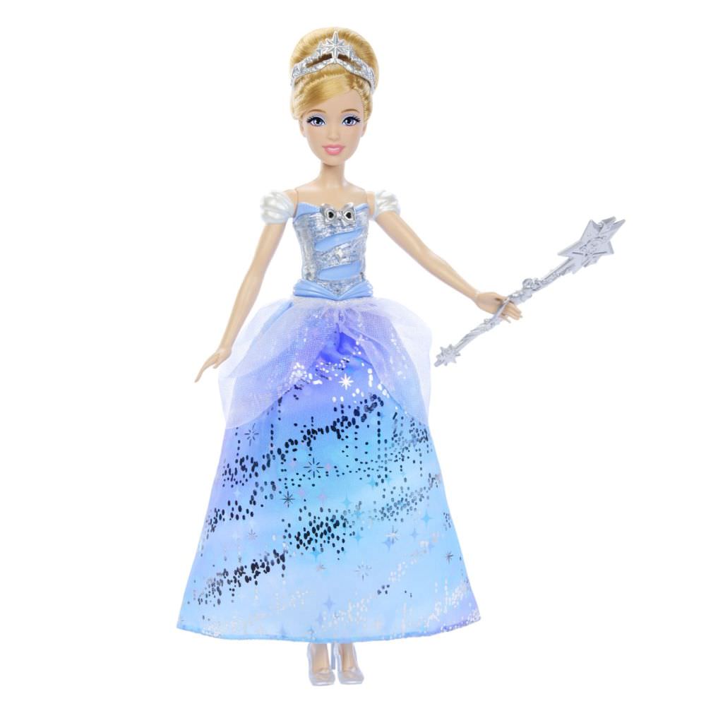 Papusa disney princess cenusareasa interactiva cu rochie luminoasa