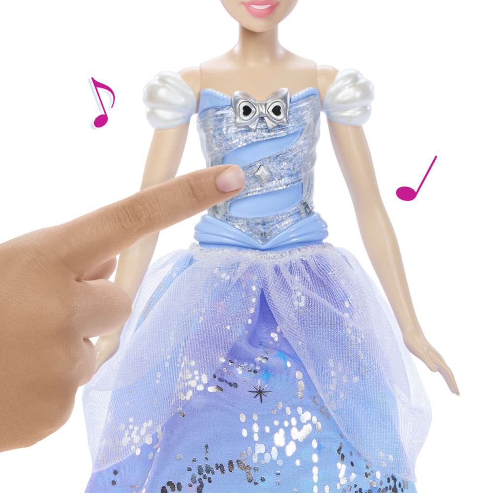 Papusa disney princess cenusareasa interactiva cu rochie luminoasa