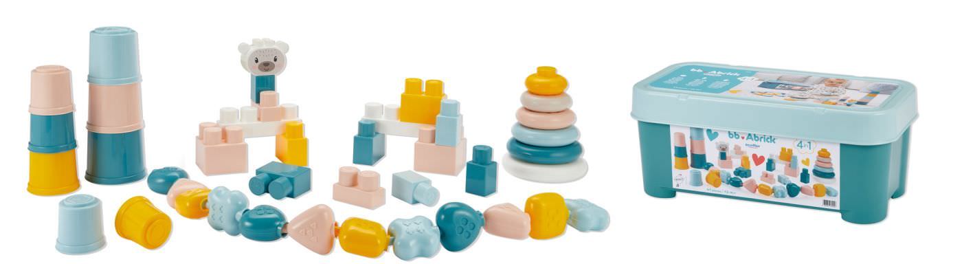 Set de constructie 4 in 1 pentru copii mici ecoiffier arbick 41 piese