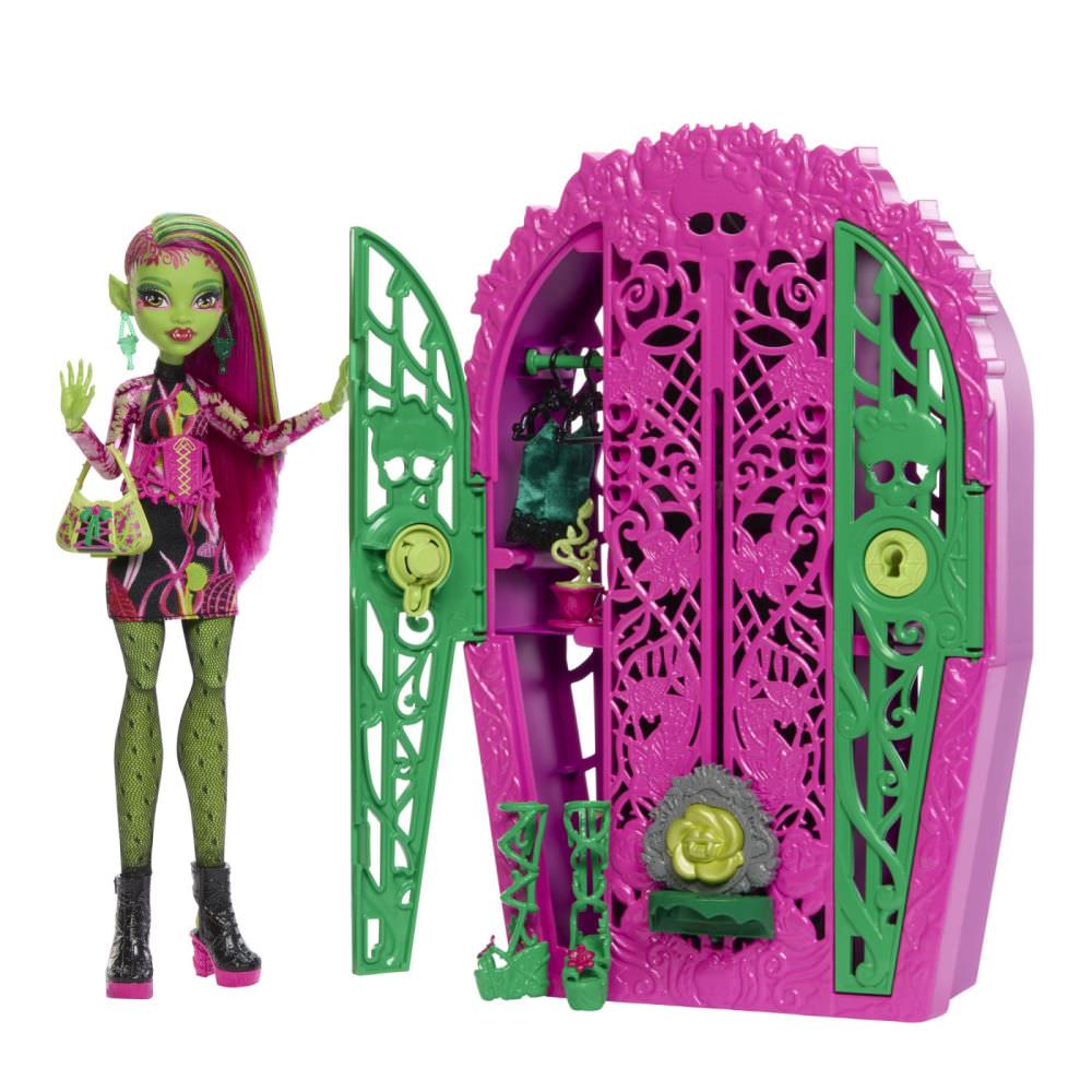 Set de joaca monster high gradina de la miezul noptii cu papusa venus mcflytrap