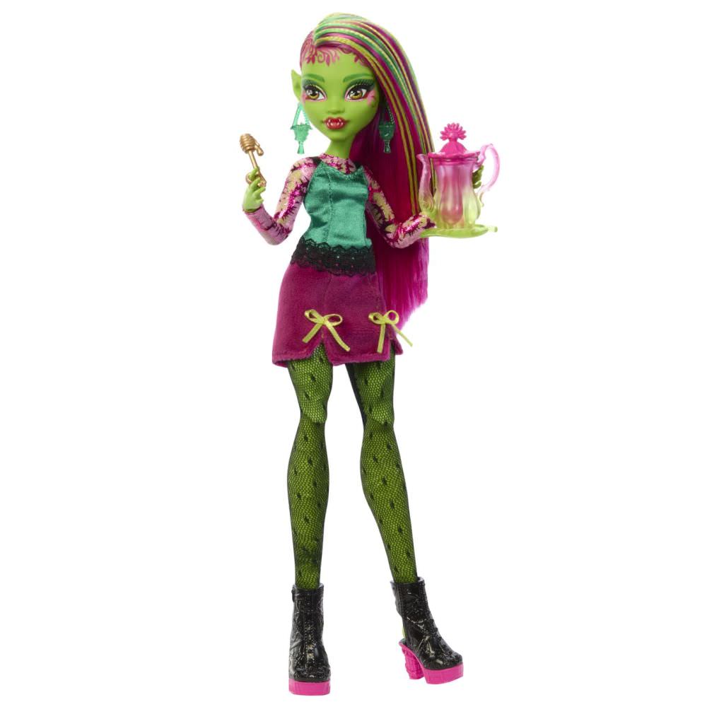 Set de joaca monster high gradina de la miezul noptii cu papusa venus mcflytrap