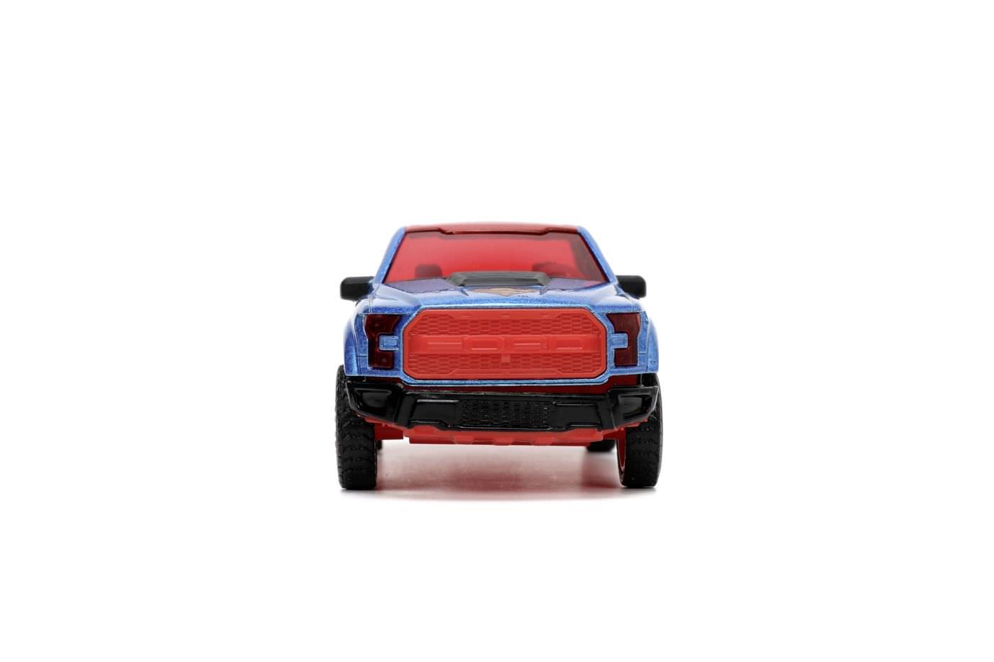 Set figurina superman cu masinuta metalica 2017 ford f150 raptor scara 1:32