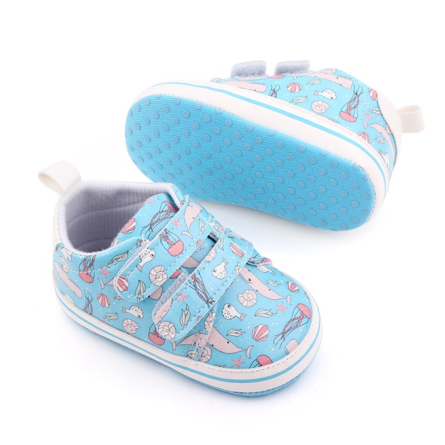 Pantofiori sport bebelusi - animalute marine (marime disponibila: 9-12 luni