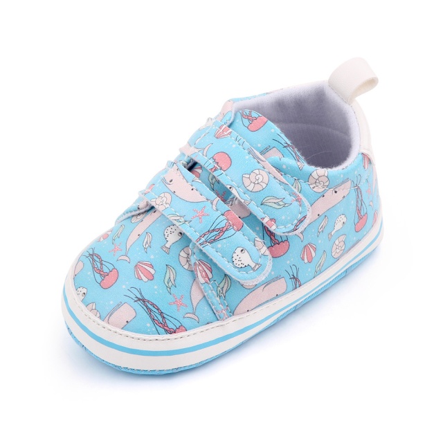 Pantofiori sport bebelusi - animalute marine (marime disponibila: 9-12 luni