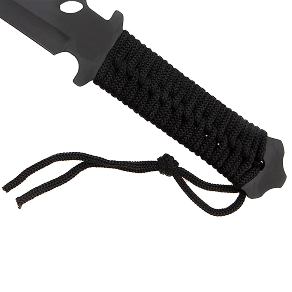 Set cutit de vanatoare extreme battle si trei cutite de aruncat, ninja assasin, ideallstore®, otel inoxidabil, teaca inclusa