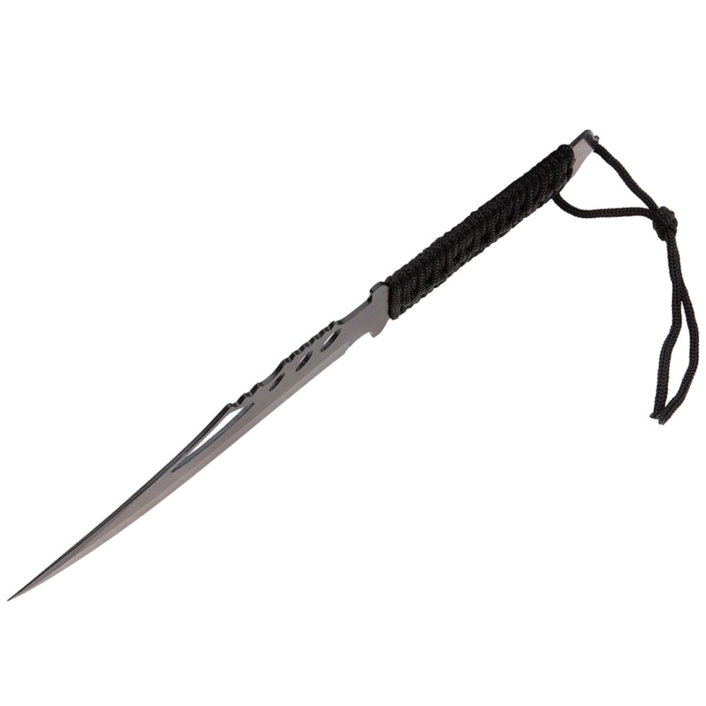 Set cutit de vanatoare extreme battle si trei cutite de aruncat, ninja assasin, ideallstore®, otel inoxidabil, teaca inclusa