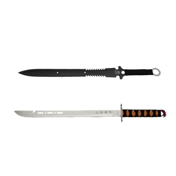 Set doua sabii, ideallstore®, ninja path, 70 cm, teaca inclusa