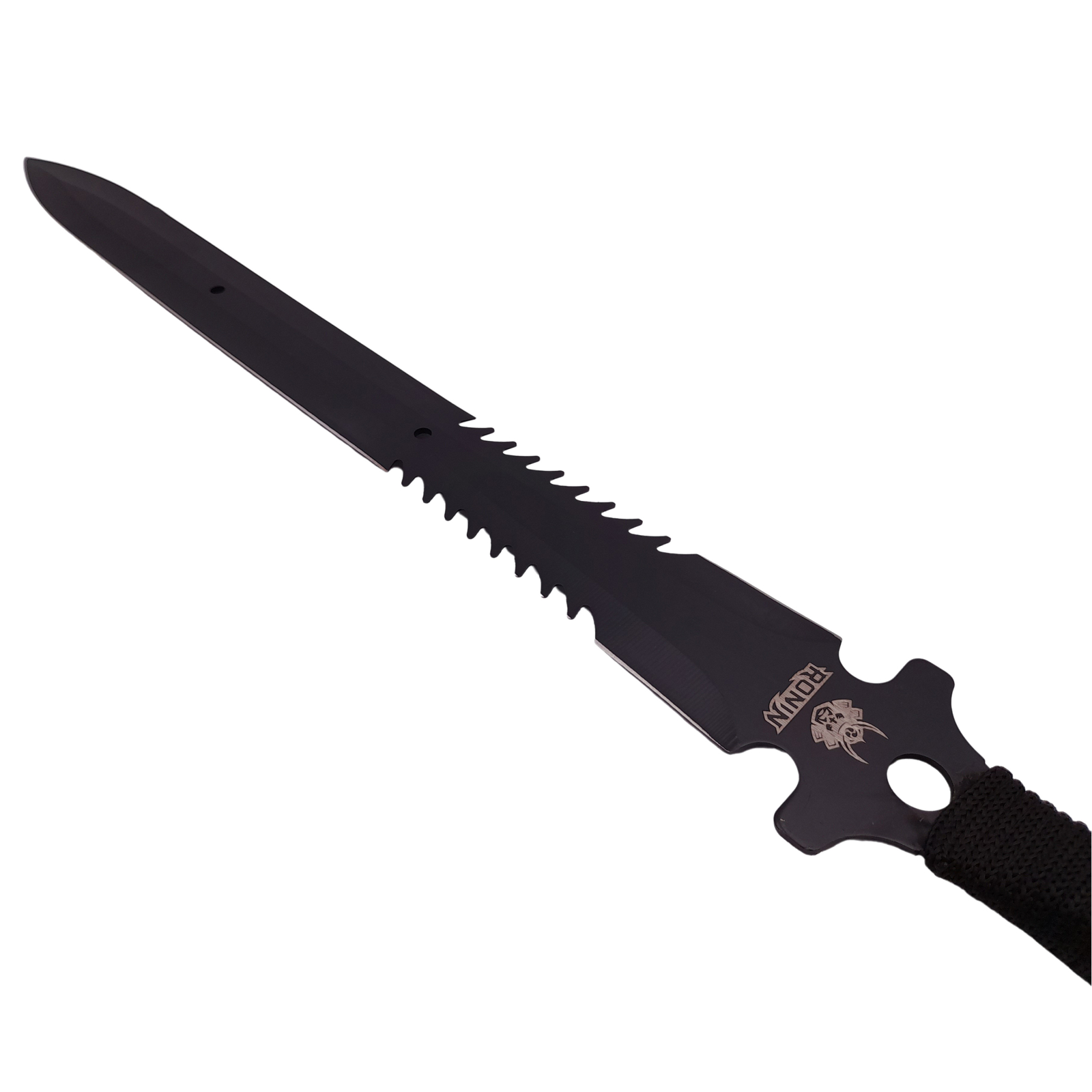 Set sabie si cutit de vanatoare, ideallstore®, steel wolf, otel inoxidabil, 31 cm, argintiu