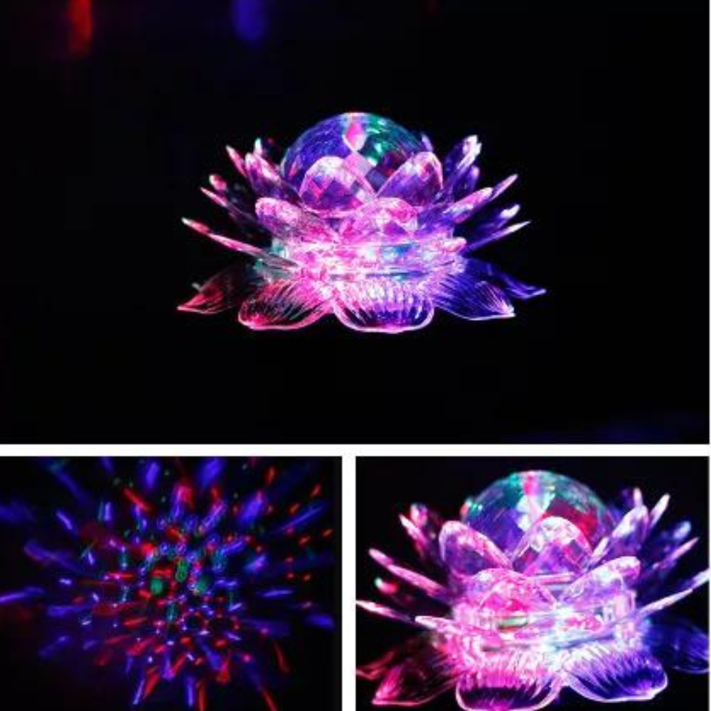 Bec rotativ multicolor led rhd22, lotus, 3w, e27