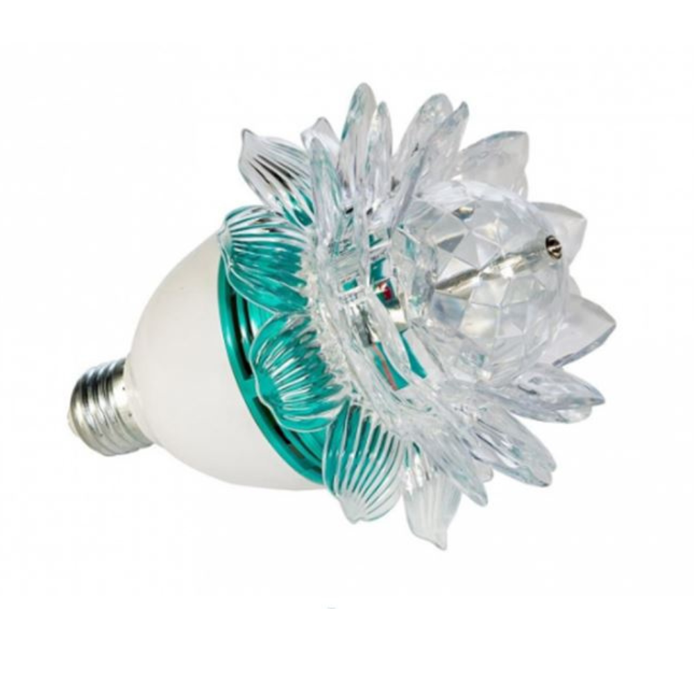 Bec rotativ multicolor led rhd22, lotus, 3w, e27
