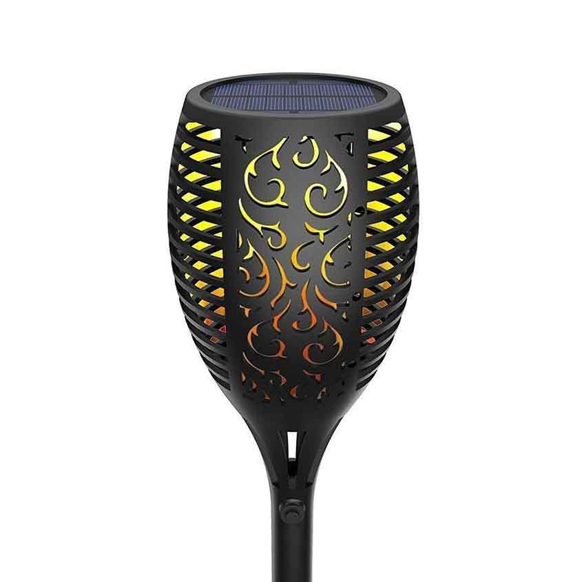 Lampa solara led, tip torta cu efect de flacara