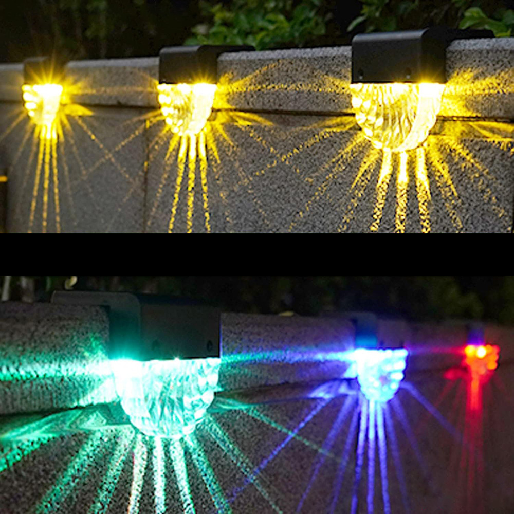 Set 2 x lampa solara cu lumina led rgb