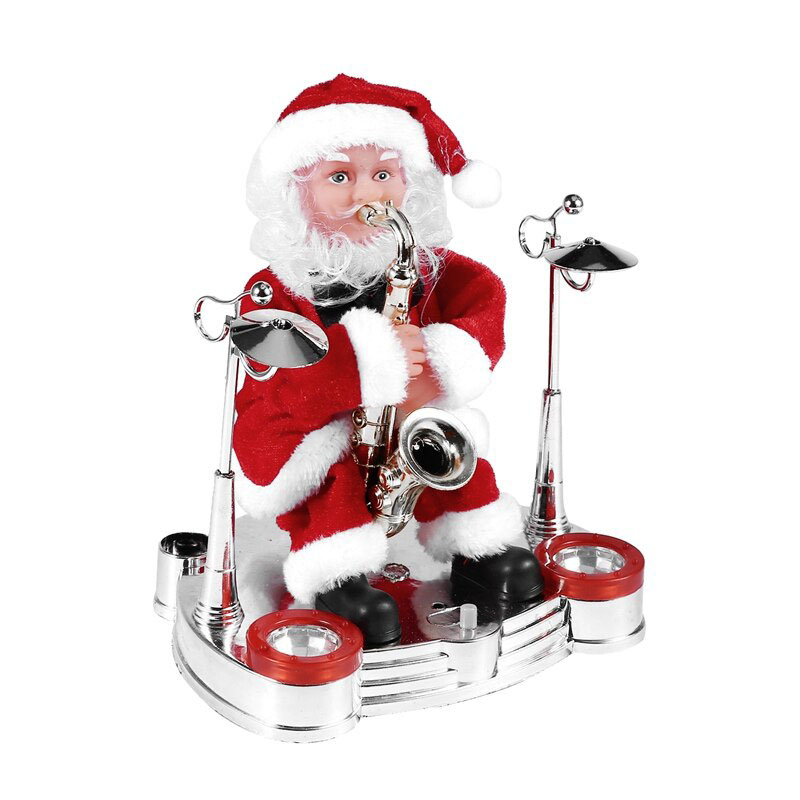 Figurina mos craciun cu saxofon 678, functie muzicala