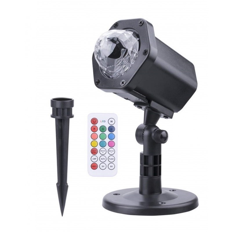 Proiector exterior xl800, 10 jocuri de lumini, 6w, telecomanda