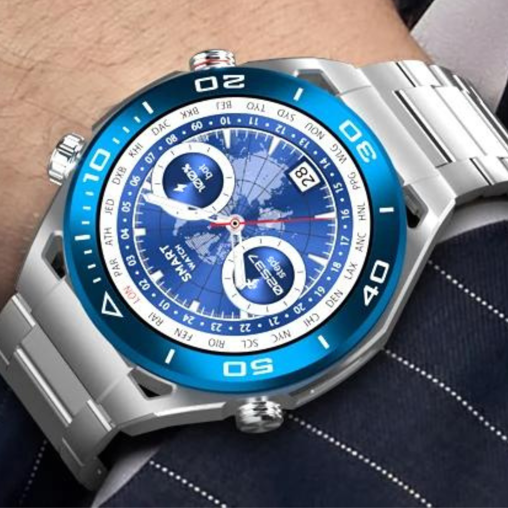 Smartwatch sk4, ecran tactil amoled, 49mm, 2 bratari, docker