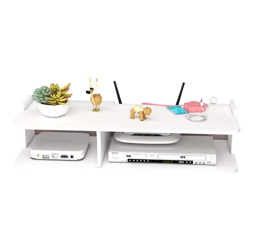 Suport router si alte accesorii, 2 compartimente, 20x50 cm