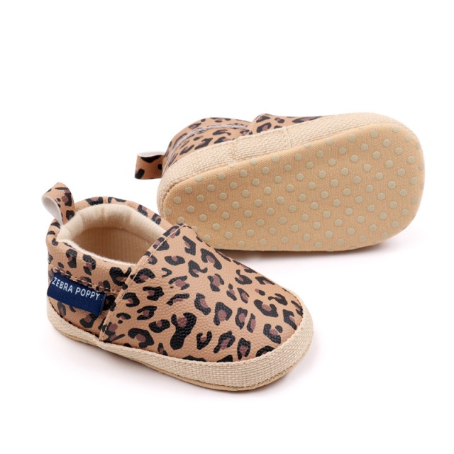 Balerini cu imprimeu leopard pentru fetite (marime disponibila: 3-6 luni
