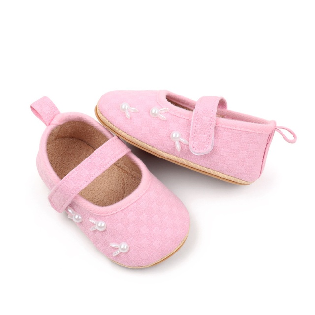 Pantofiori roz pentru fetite - iepurasi (marime disponibila: 6-9 luni (marimea