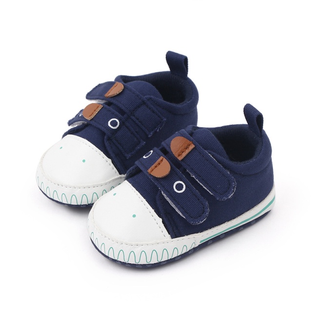 Pantofiori sport bleumarine cu barete cu arici - dino (marime disponibila: 9-12