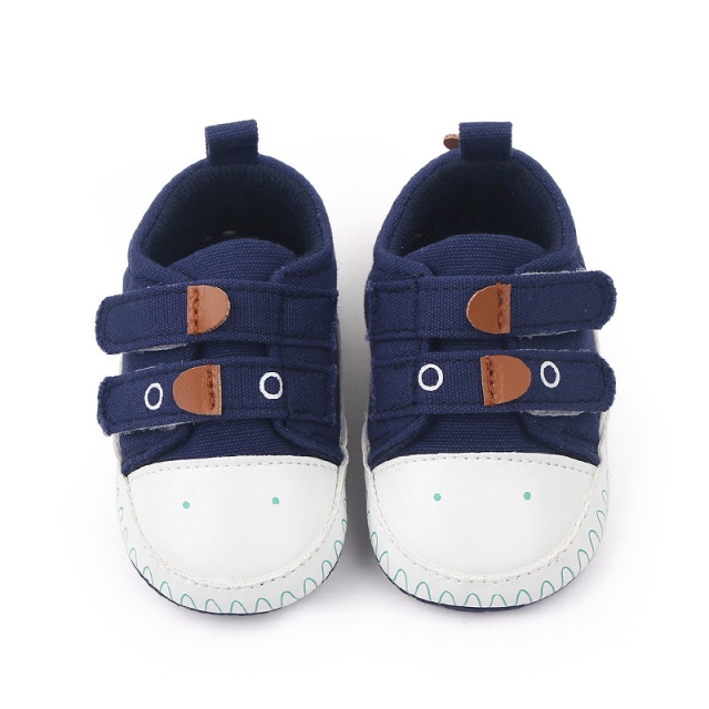 Pantofiori sport bleumarine cu barete cu arici - dino (marime disponibila: 9-12