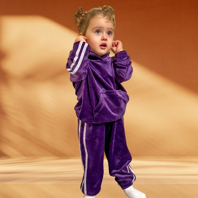 Trening mov din catifea pentru fetite - colectia bella (marime disponibila: 0-3