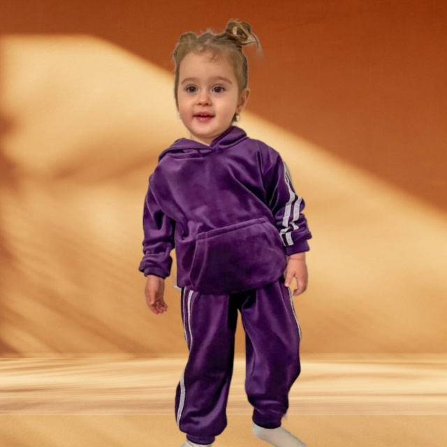 Trening mov din catifea pentru fetite - colectia bella (marime disponibila: 0-3