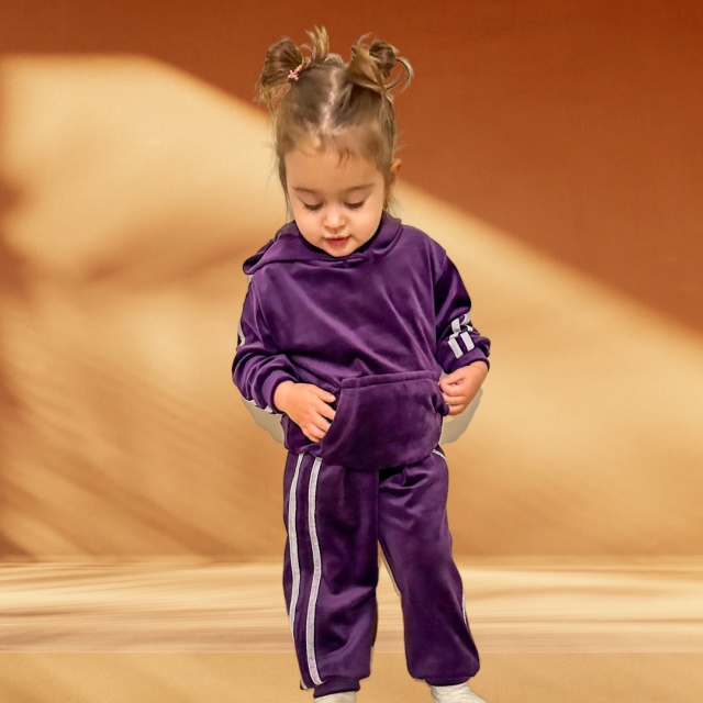 Trening mov din catifea pentru fetite - colectia bella (marime disponibila: 0-3