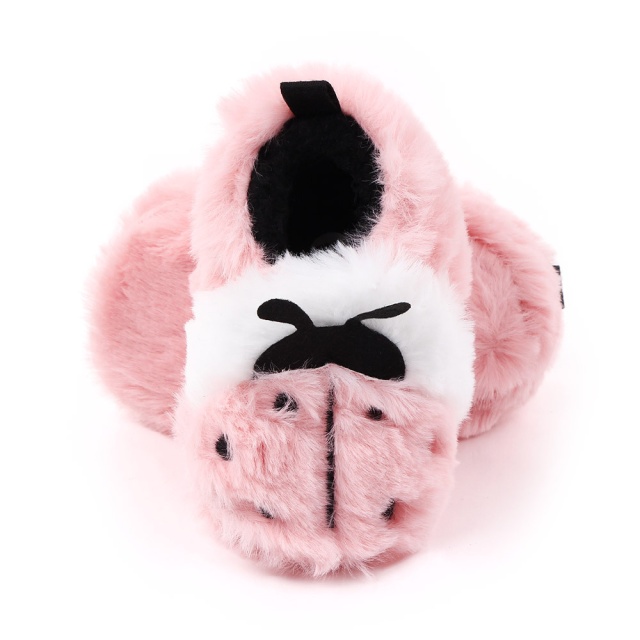 Botosei pentru bebelusi, roz, cu design buburuza (marime disponibila: 3-6 luni