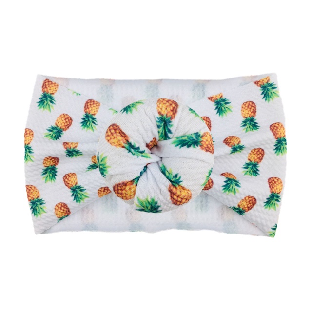 Bentita lata tip turban cu imprimeu - model 21 (marime disponibila: 6-12 luni