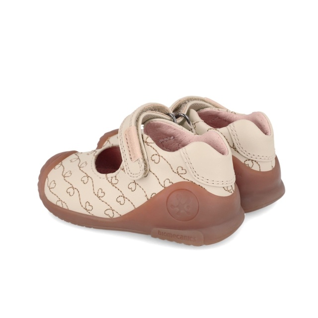 Pantofiori primii pasi pentru fetite biomecanics 241100, latte (marime