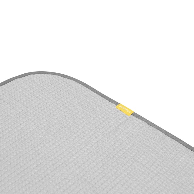 Paturica si prosop 2 in 1 nou nascut skiddou teppi, 100% bumbac, gri deschis,