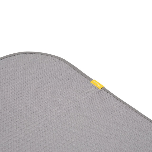 Paturica si prosop 2 in 1 nou nascut skiddou teppi, 100% bumbac, gri inchis,